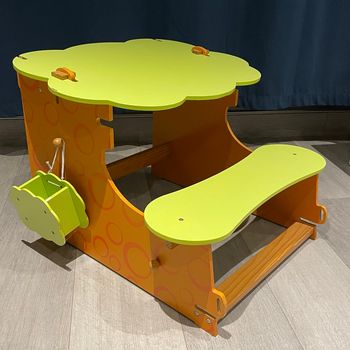 Bureau évolutif enfant en bois avec tableau blanc Oxybul