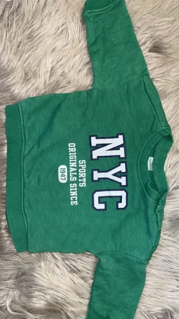 Pull vert garçon H&M 4-6mois
