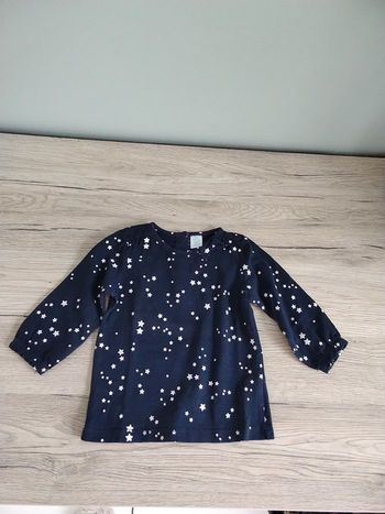 Tee-shirt manches longues étoiles 6 mois fille 