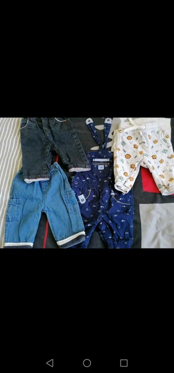 Lot  4 pantalons 3 mois
