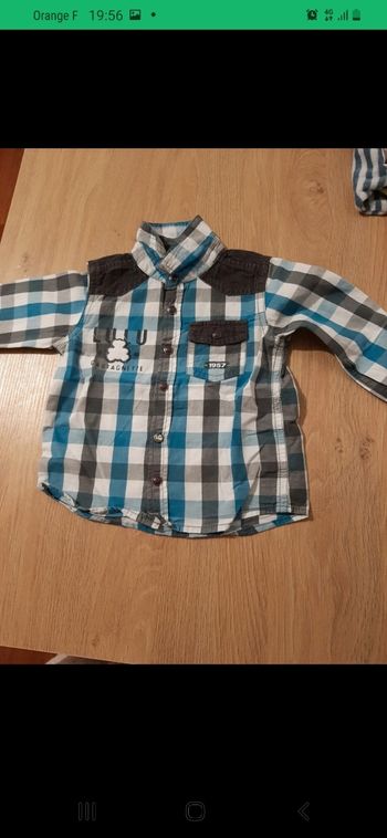 Chemise lulu castagnette taille 12 mois