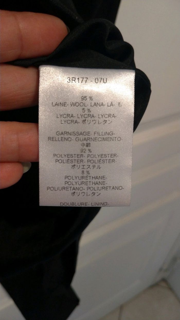 Robe noire Caroll avec poches 95% laine - photo numéro 4