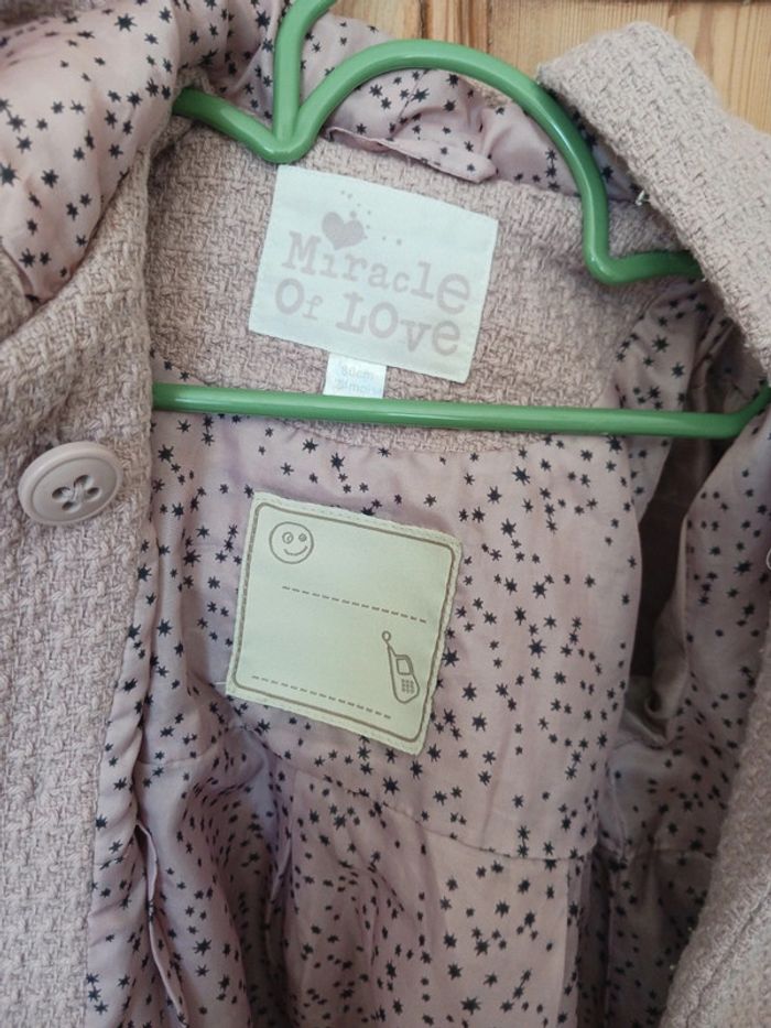 Manteau de laine fille 2 ans vertbaudet - photo numéro 3