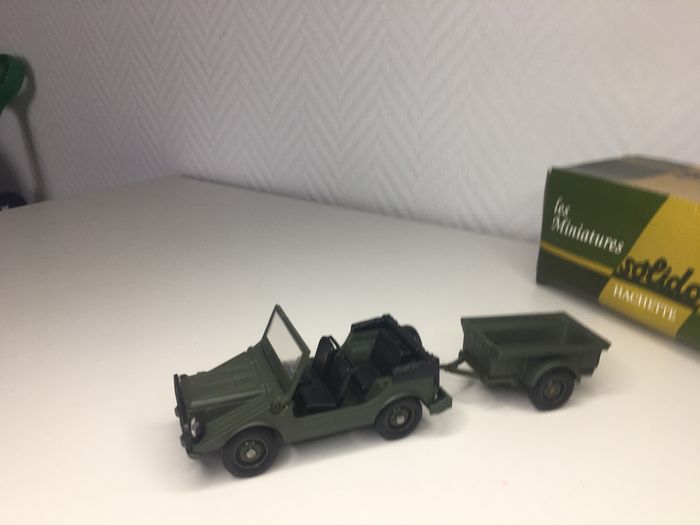 Jeep auto union avec remorque Solido - photo numéro 3