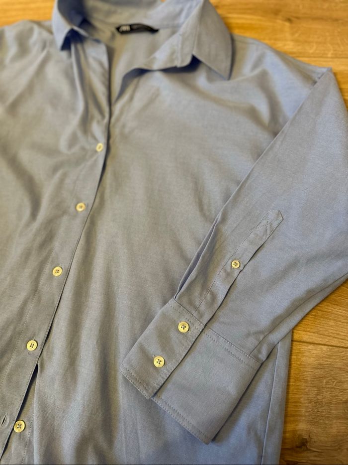Chemise Zara Bleu - photo numéro 3