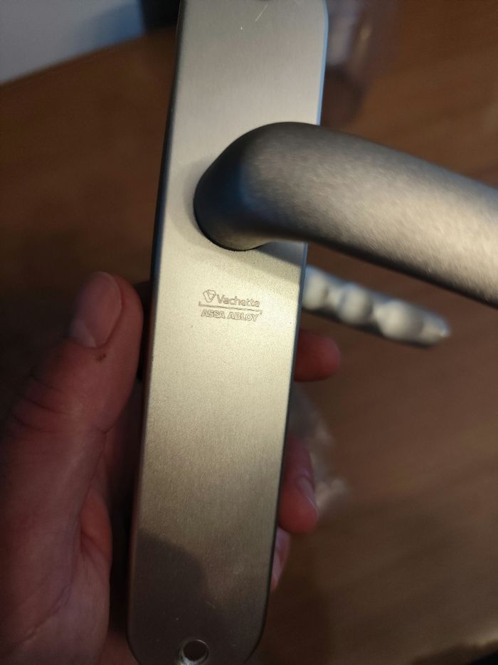 Poignées de porte Vachette couleur champagne