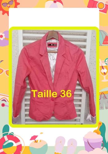 Veste blazer corail Mim Taille 36