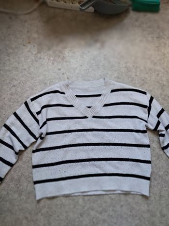 Pull d'hiver à rayures