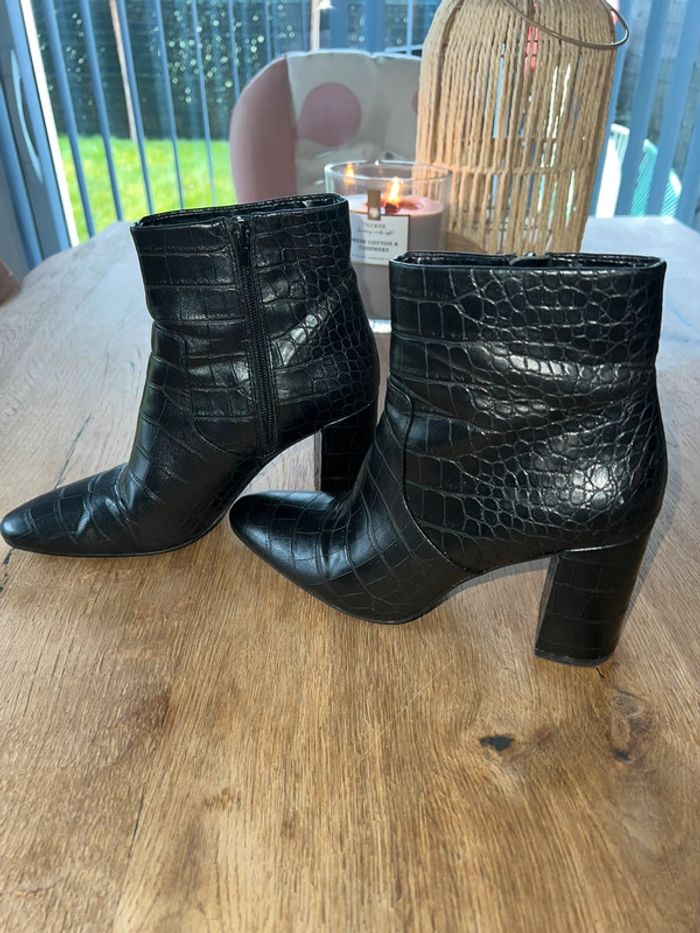 Bottines noires 37 Mango 🌸 - photo numéro 2