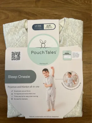 (New) onesie sleep bag 1.0 tog 4-5Y