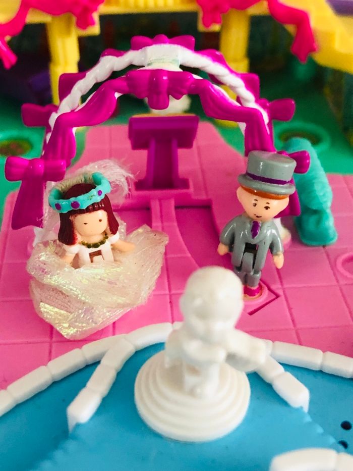 Polly pocket mariage rétro vintage boîte violet - photo numéro 2