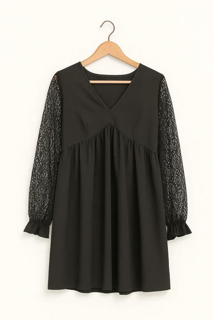 đ€ ĂlĂ©gante Robe Noire SHEIN â Dentelle & Chic â Taille XL