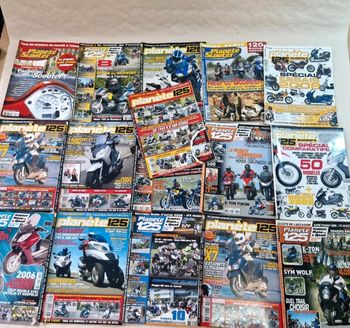 Magazines Planète 125 & Planète Scooter Lot de 16 numéros 2004-2009