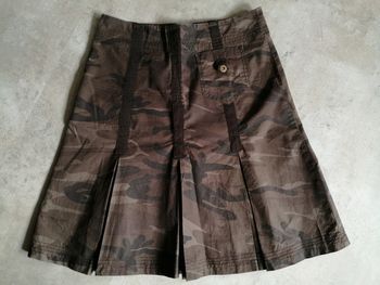 Jupe marron camouflage Taille 38 Cache-Cache