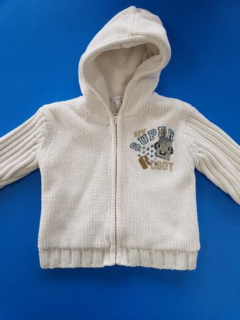 gilet zippé  18 mois