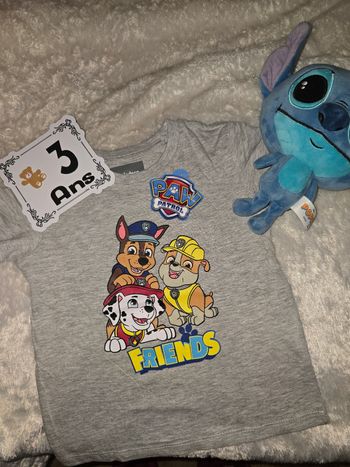 T-shirt pat patrouille 3ans
