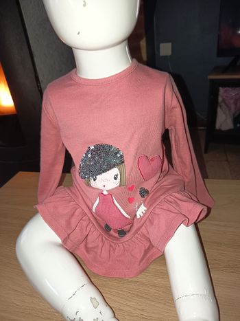 Haut manches longues rose