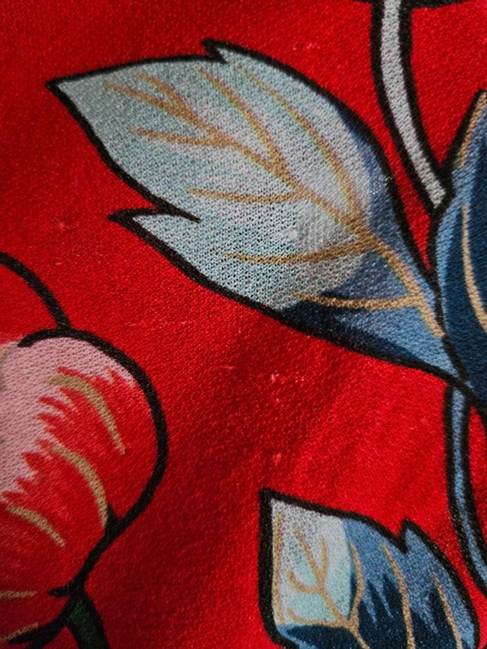 Robe longue portefeuille fleurie rouge & Other Stories - photo numéro 12