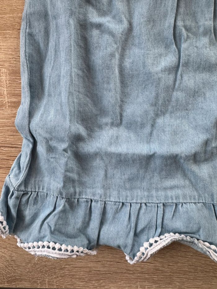 Jolie robe jean et dentelle Creeks 6 mois TBE - photo numéro 4