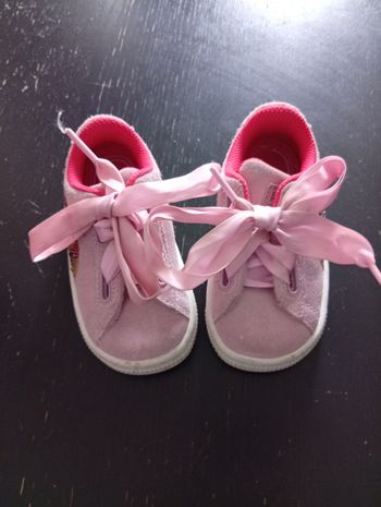 Basket puma rose fille