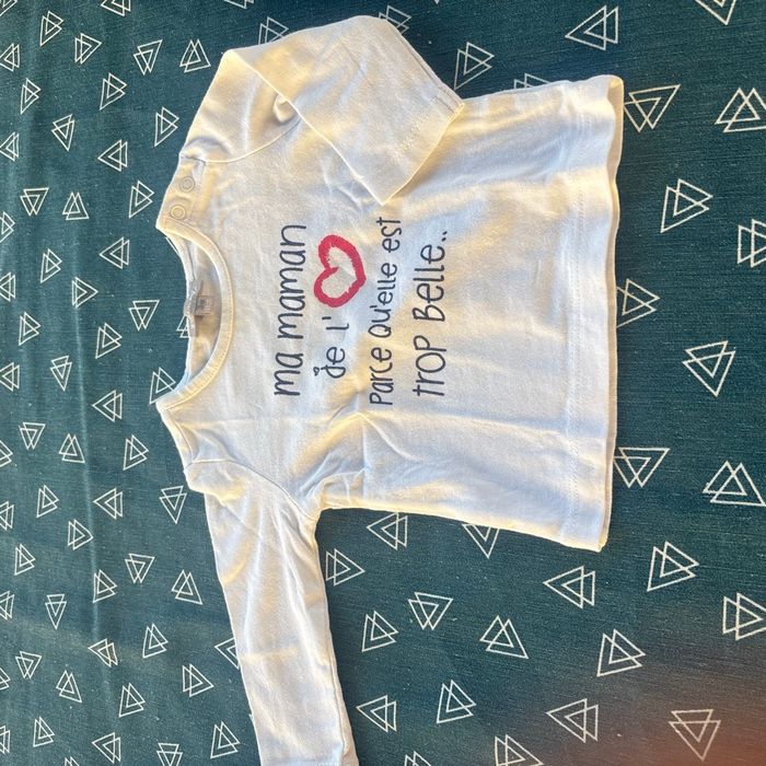 Lot de 6 tee shorts manches longues 3 mois - photo numéro 7
