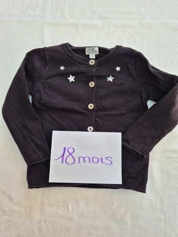 Gilet "Nano & nanette" neuf 18mois