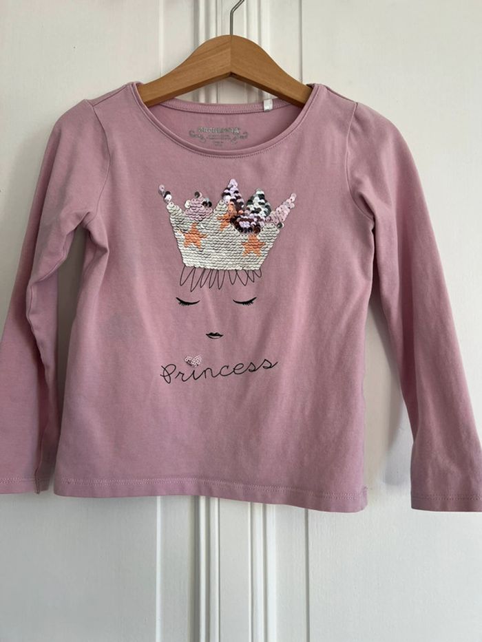 T-shirt manches longues rose orchestra 5 ans