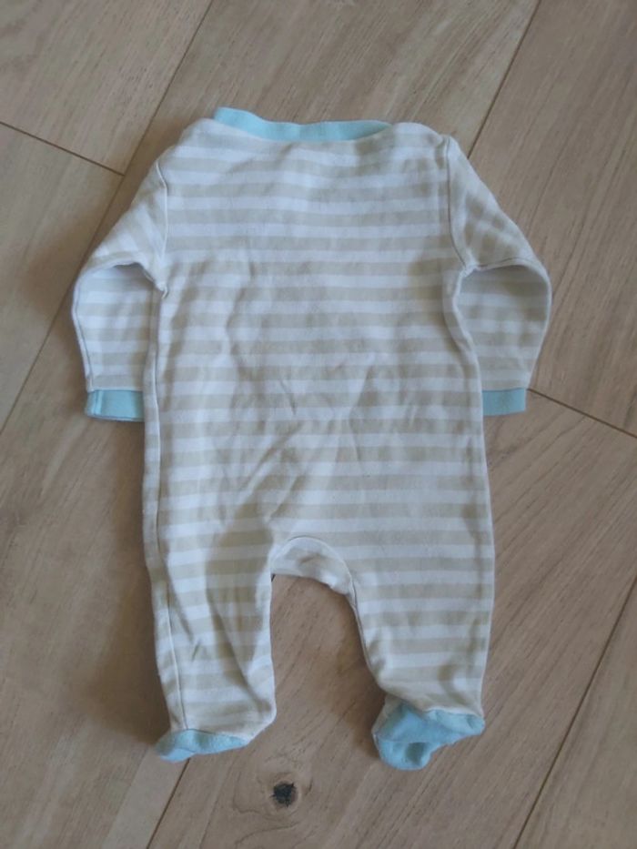 Grenouillère/pyjama coton garçon taille 1 mois 50cms (78) - photo numéro 3