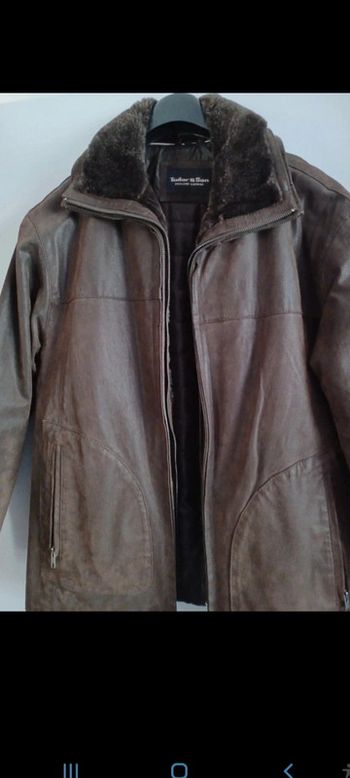 Très belle veste en croûte de cuir tailor & son taille L