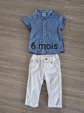 Ensemble garçon 6 mois Petit Bateau