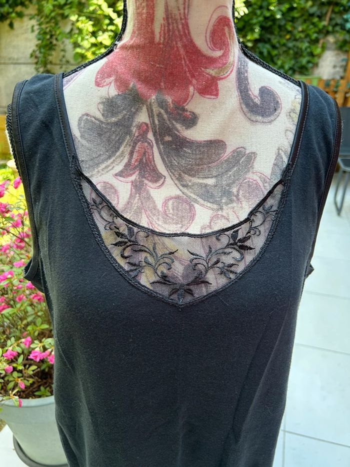 Débardeur en coton brodée esmara taille XL 44/46 femme - photo numéro 2