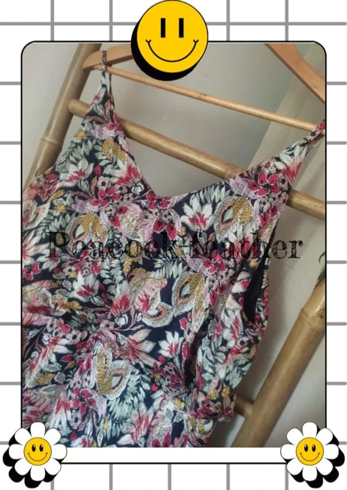 Robe longue fleurie 44 camaïeu - photo numéro 8