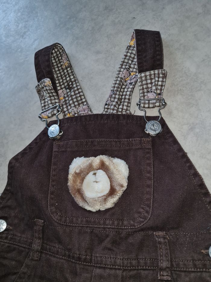 salopette marron vintage Kiabi garçon 2/3 ans - photo numéro 5