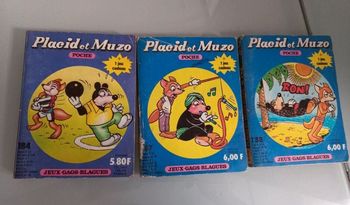 Lot de 3 livres vintage Placid et Muzo n °184,187 et 188