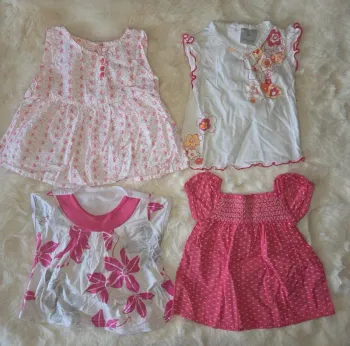 Lot 4 haut bébé fille 3 mois 