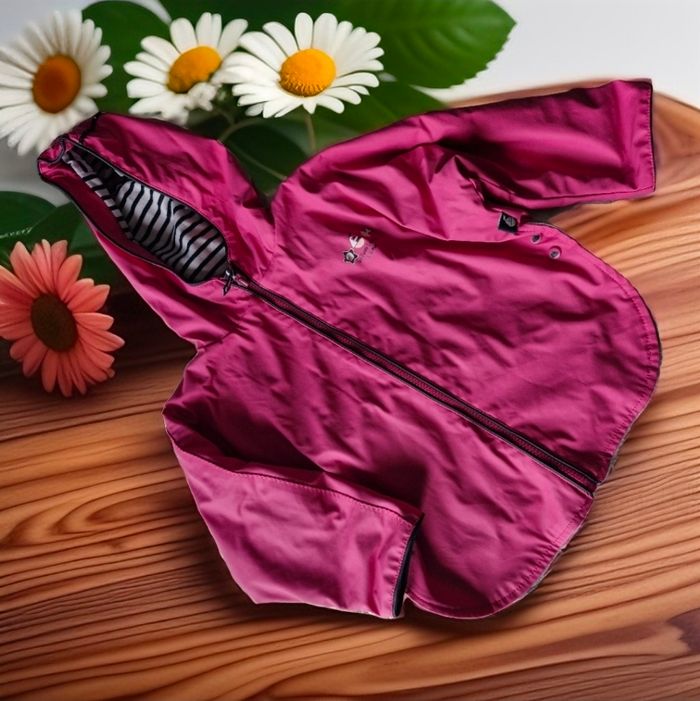 Superbe veste-poncho imperméable et polaire