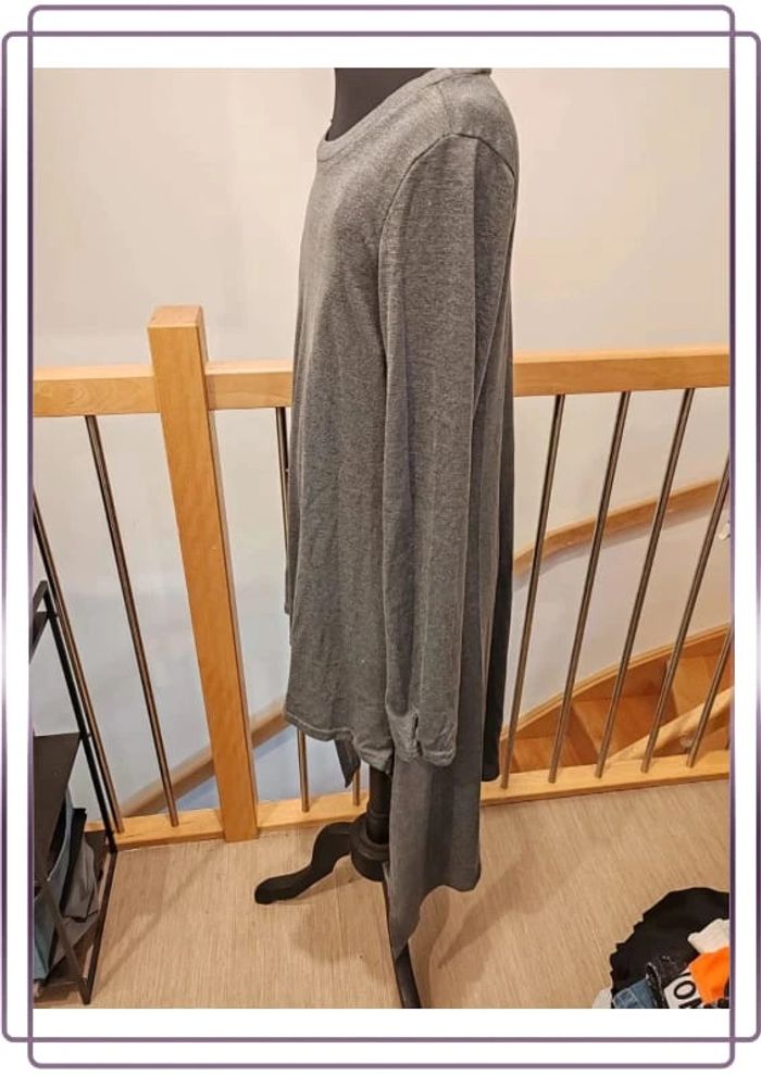 Pull zanzea gris - photo numéro 3