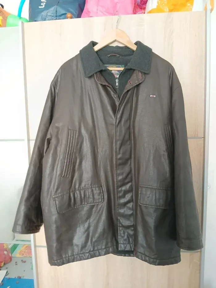 Blouson doublé eden park marron L vintage