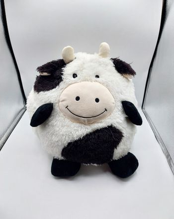 Grosse peluche boule vache CASINO hauteur 31 cm doudou