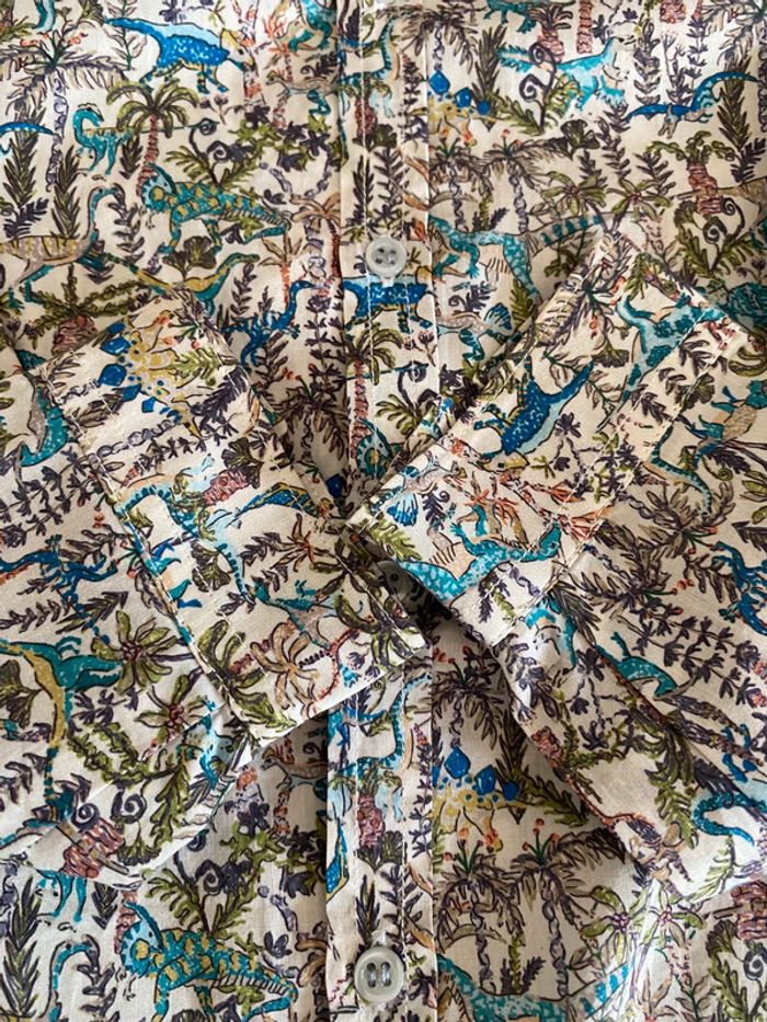 Chemise liberty dinosaure Bonpoint 4 ans - photo numéro 7