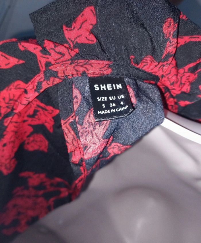 Robe dos nu rouge et noir taille 36 - photo numéro 6