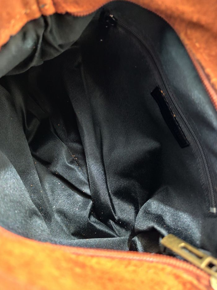 Sac à main bandoulière en croûte de cuir véritable - photo numéro 7