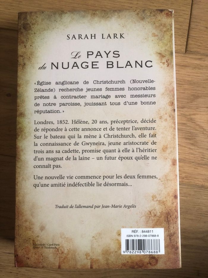 Le pays du nuage blanc - Sarah Lark - photo numéro 2