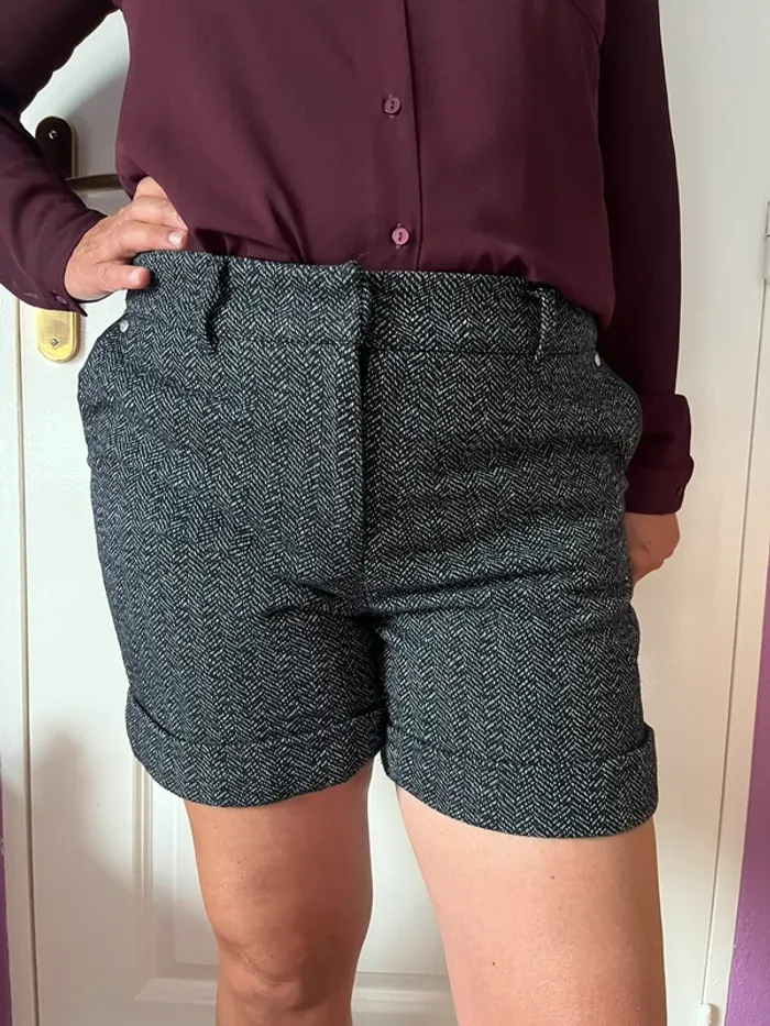 Short à motif noir et blanc Breal
