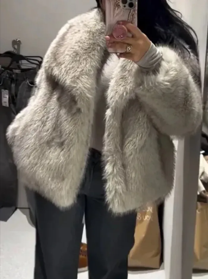 Très beau manteau col châle Zara  taille M.L - photo numéro 3