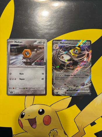 Cartes Meltan ex 102 & Melmetal 105 (Stamp)