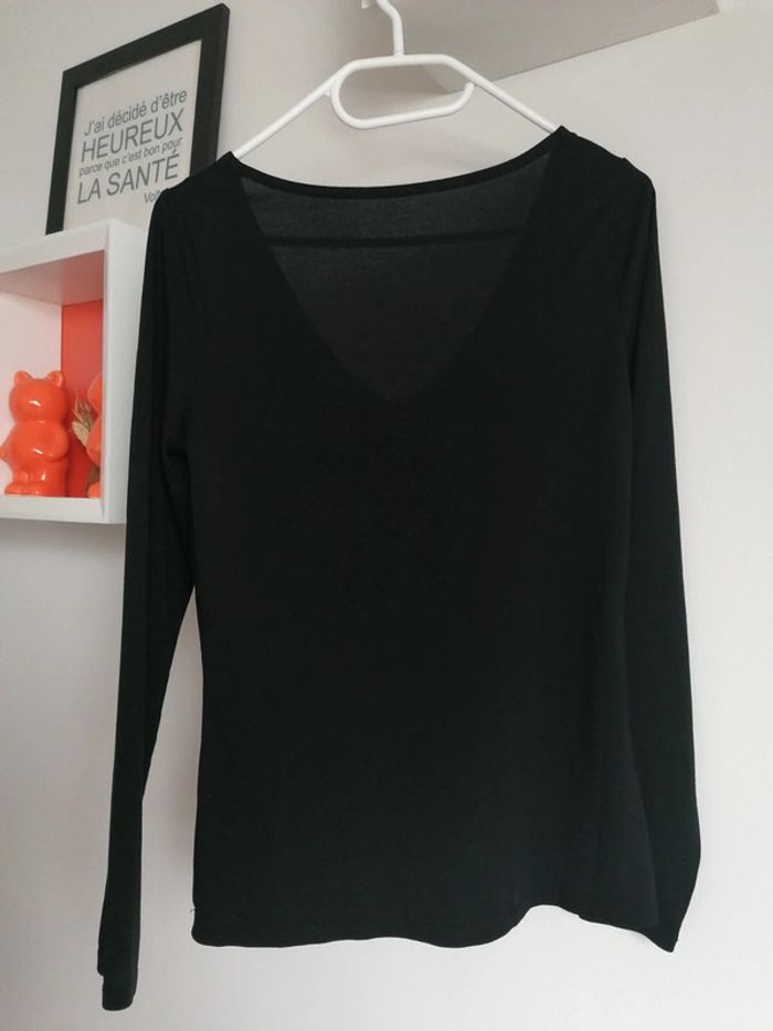 Haut fluide col V Zara taille M - photo numéro 3
