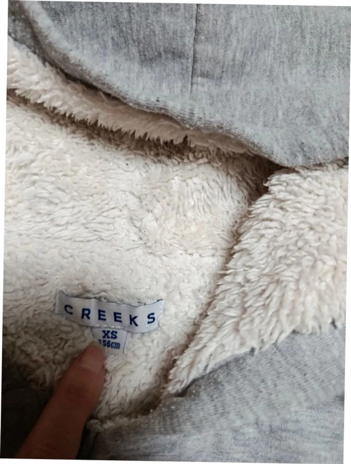 Sweat zippé molletonné 12 ans xs creeks - photo numéro 2