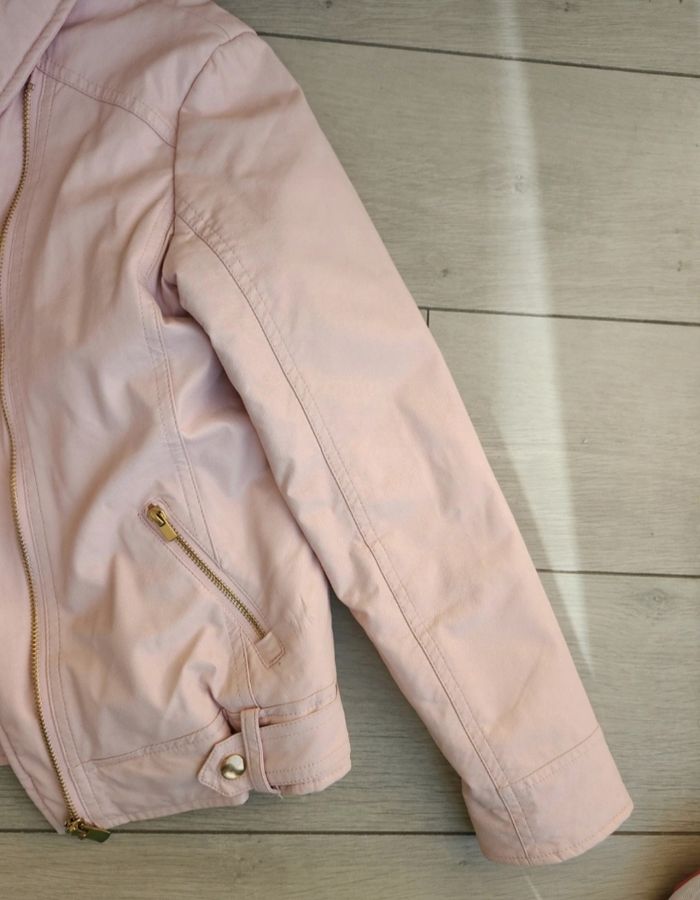 Veste en simili cuir à l'extérieur et fourrée à l’intérieur Orchestra 12 ans neuve - photo numéro 5