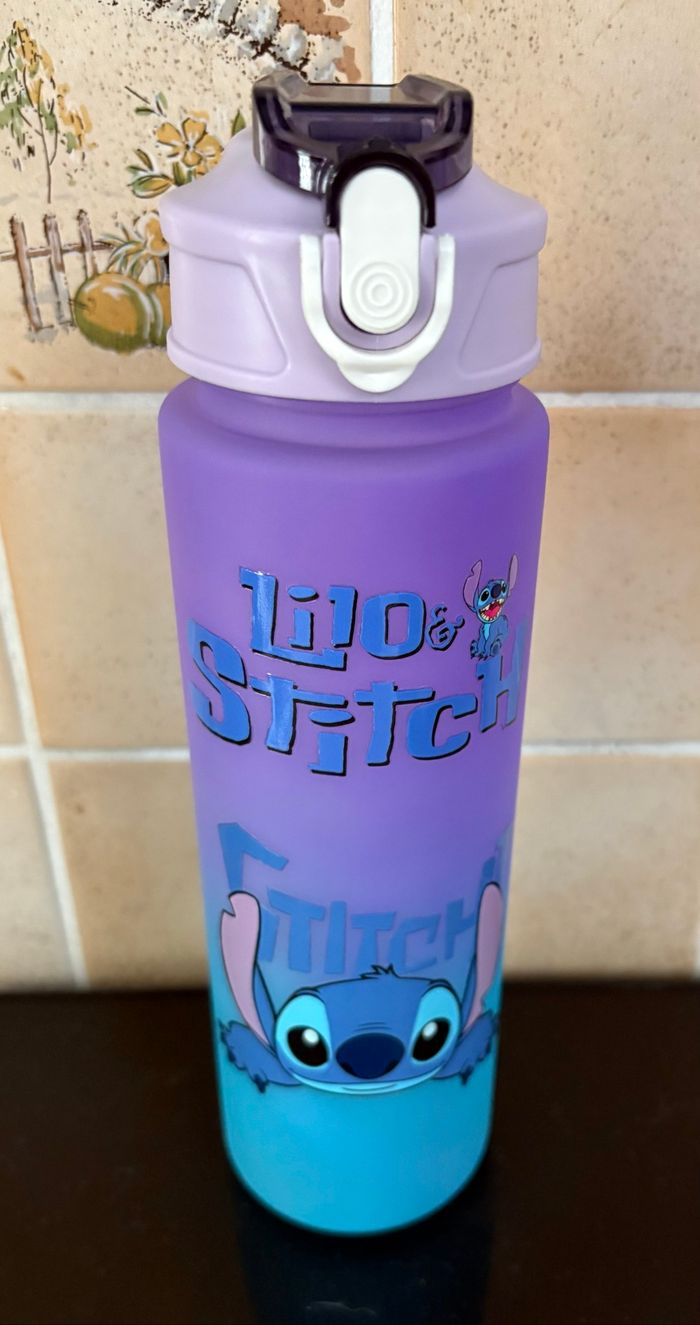 Gourde 750ml STITCH fermeture facile et pratique 8 différentes couleurs Neuves - photo numéro 7